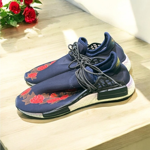 Adidas Human Race Gucci Floral NMD Pharrell Williams Shoes Size 6.5 Men.